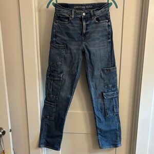 American Eagle Outfitters Women's Straight Leg Blue Jeans